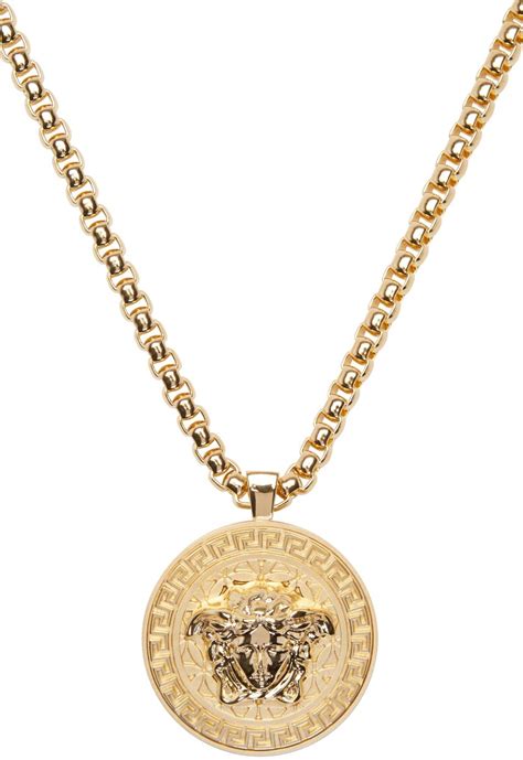 men jewellery versace|14k gold Versace pendant.